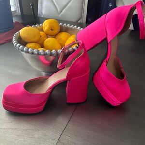 Hot Pink Platform Heels